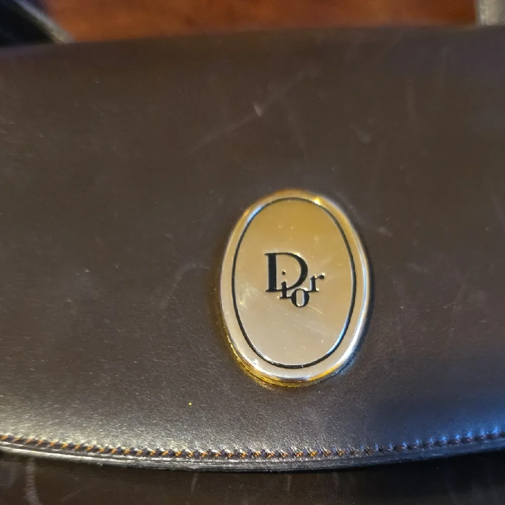 Dior Vintage Brown Leather Satchel